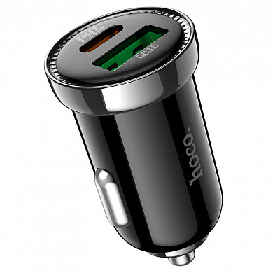 ЗУ-прикуриватель Hoco Z44 Type-C PD 20 Вт и USB QC 18