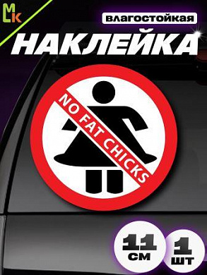 Виниловая наклейка Фат чикс VRC 405