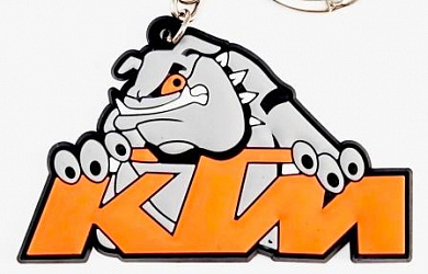 Брелок BMS 014 "KTM бульдог" силикон 7,5*4,5 см 