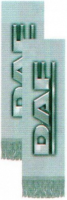 Тканевый вымпел ДАФ VDD 06227 серый фон двухсторонний бахрома