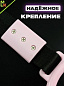 Цурикава "Сердце в круге №3" TSU 010-02 пластик цвет розовый подвеска черная нейлон