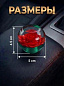 Насадка на рычаг коробки передач RKCH034 "Розочка зеленая" 4,5*5см