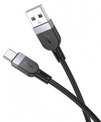 Кабель Hoco X109TB1 USB-TC силиконовая оплетка 3А длина 1м черный