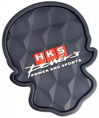 Коврик KPCH 105 противоскользящий в форме черепа "HKS" с маленькими бортиками рельефная поверхность
